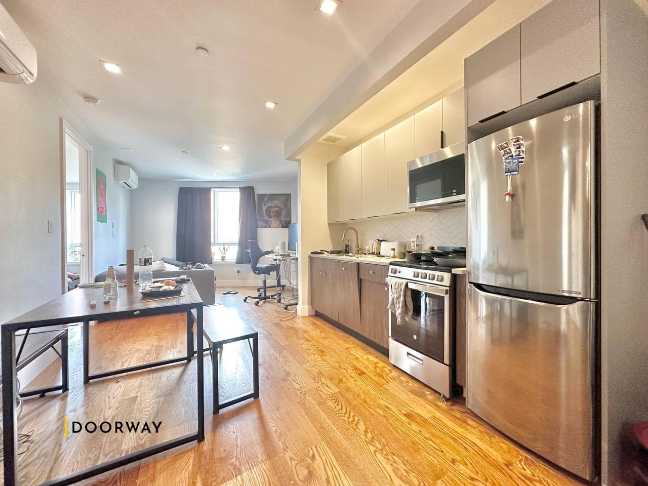 Interior of unit 2C at 217 Boerum Street, Brooklyn, NY, 11206